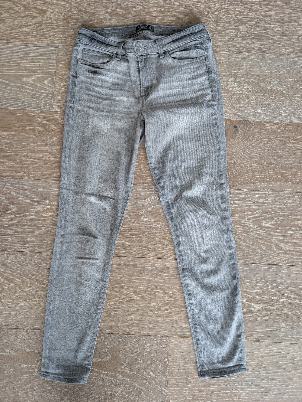 Abercrombie Harper Super Skinny Gray Jeans